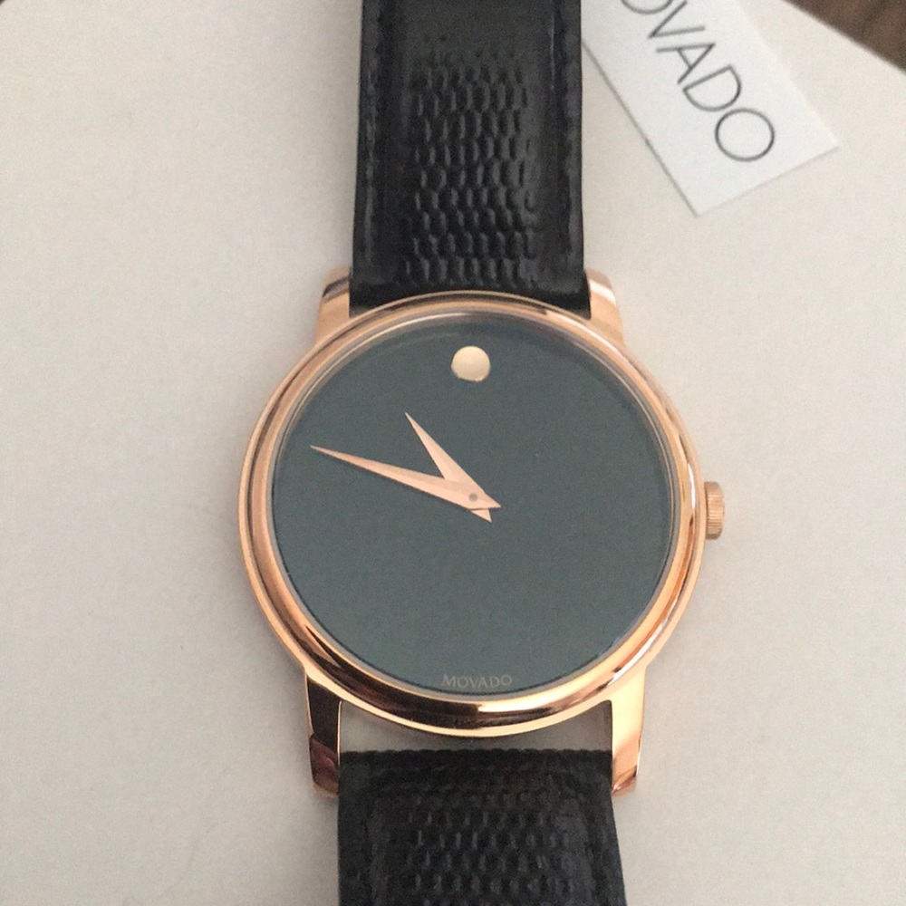 MOVADO BRAND NEW Quartz Black Dial Ladies Watch